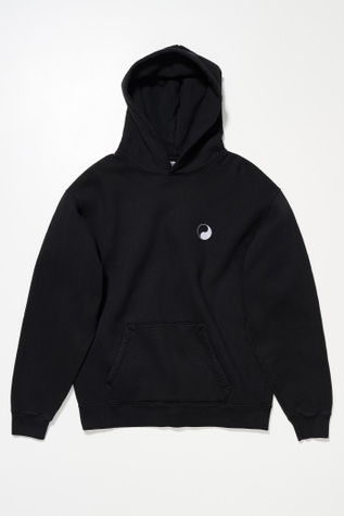 Ol Yin Yang Pig. Dyed Hood Overdyed Black
