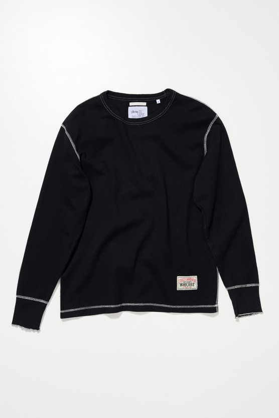 Our Legacy - Work Shop x Stüssy Thermal Longsleeve Cream OD Black