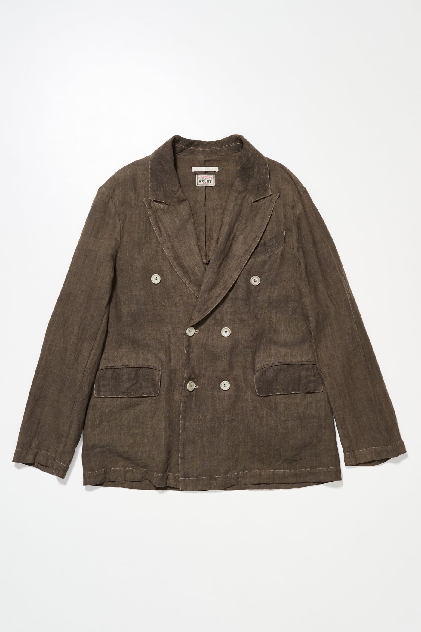 かいにゃん OUR LEGACY UNCONSTRUCTED DB Our Legacy - Unconstructed DB Blazer Tan Linen OD Black