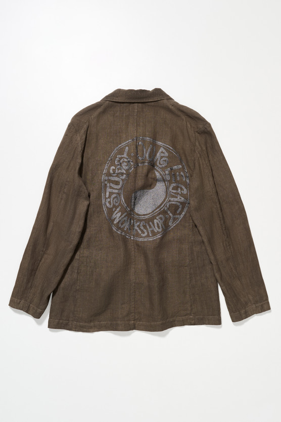 Our Legacy - Unconstructed DB Blazer Tan Linen OD Black