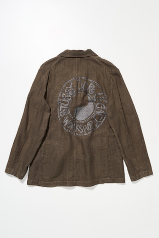 Our Legacy - Unconstructed DB Blazer Tan Linen OD Black