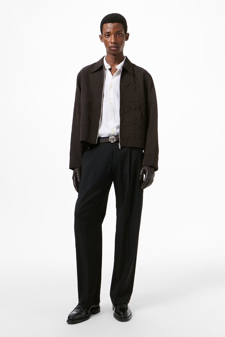 Mini Jacket Obscura Brown Imprint Wool