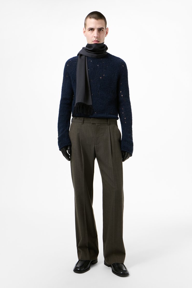 Slack Trouser Phase Stripe Motion Woolcot
