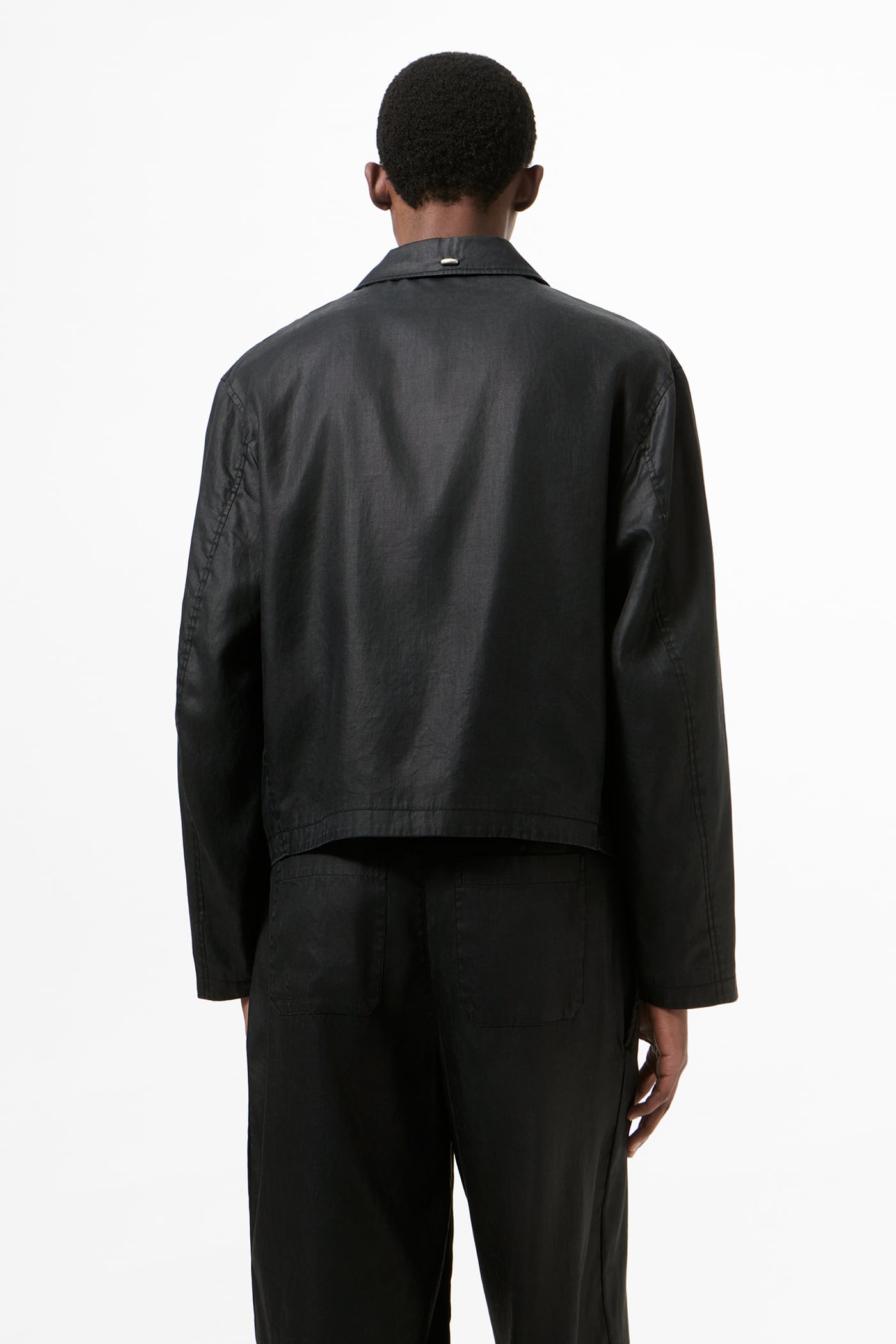 Our Legacy - Mini Jacket Worker Lacquer Black Mirror Tencel