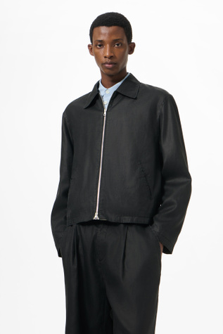 Our Legacy - Mini Jacket Worker Lacquer Black Mirror Tencel