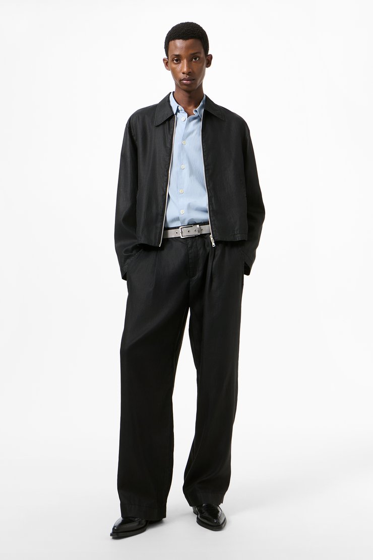 Our Legacy - Mini Jacket Worker Lacquer Black Mirror Tencel