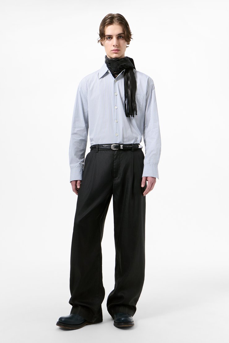Our Legacy - Still Chino Lacquer Black Mirror Tencel