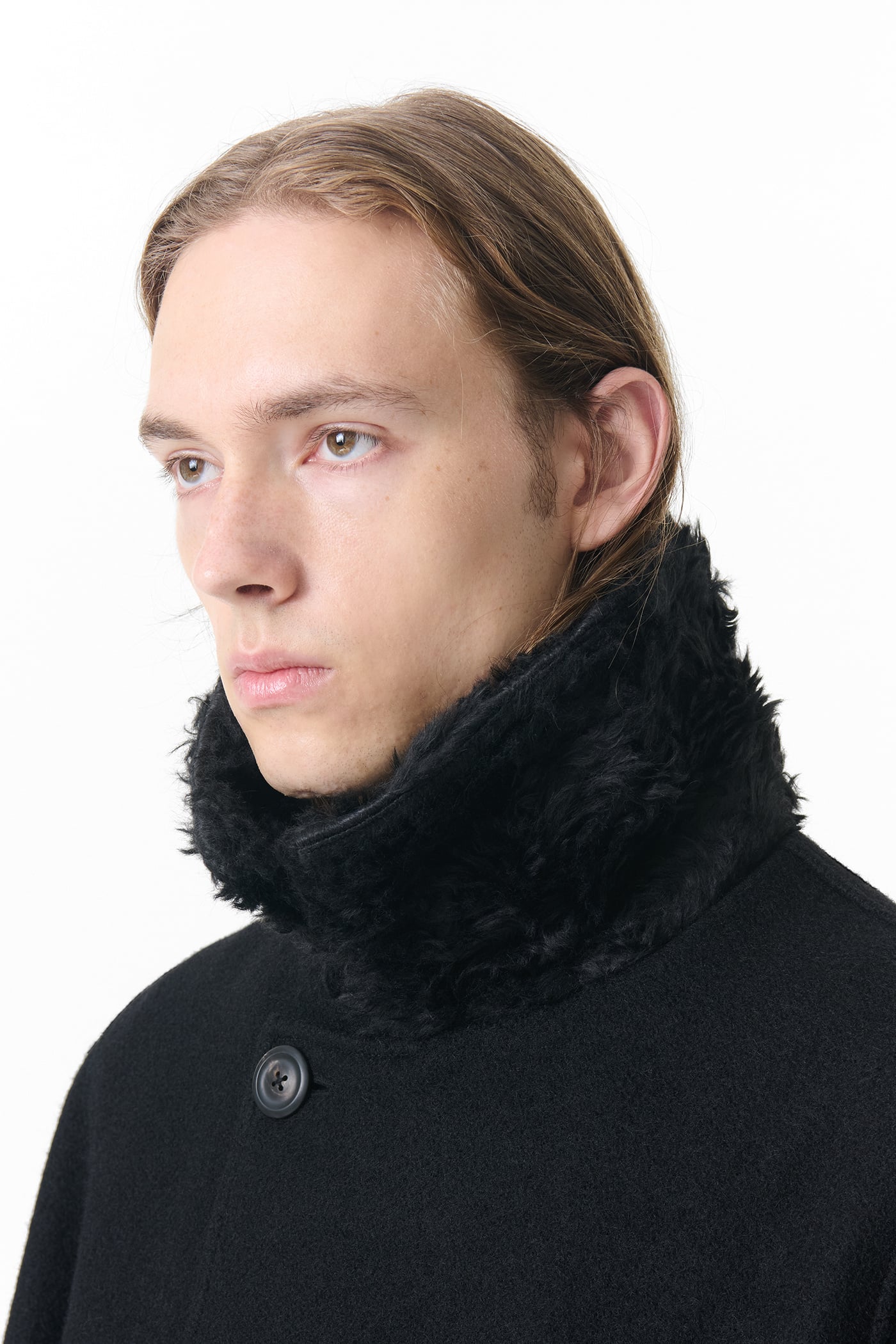 Our Legacy - Wage Peacoat Black Stamped Wool