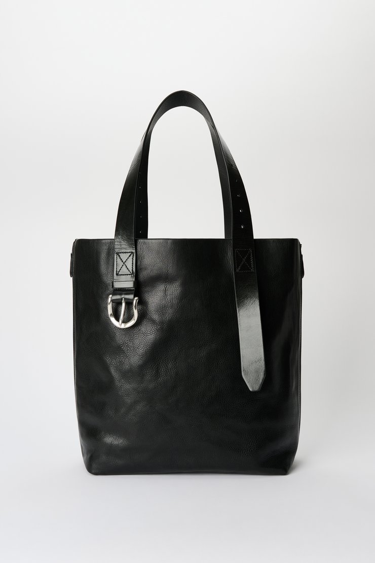 Throttle Tote Tire Black Forever Cowhide