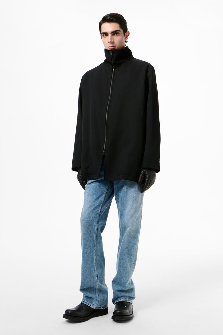 Tiller Jacket Coarse Black Gabardine