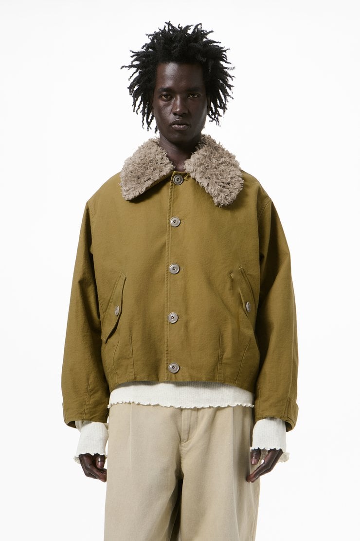 Aerial Jacket Pigment Khaki Knife Edge Twill