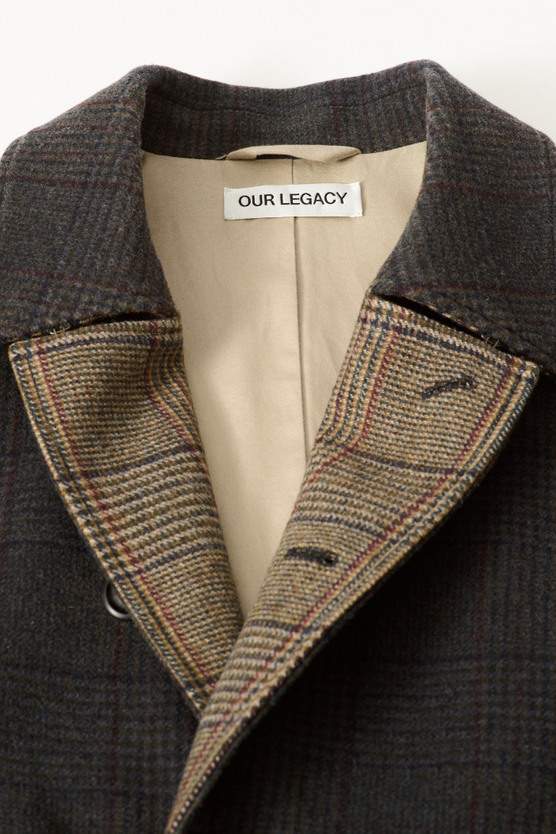 Our Legacy - Collapse Carcoat Bishop Check Tempered Wool