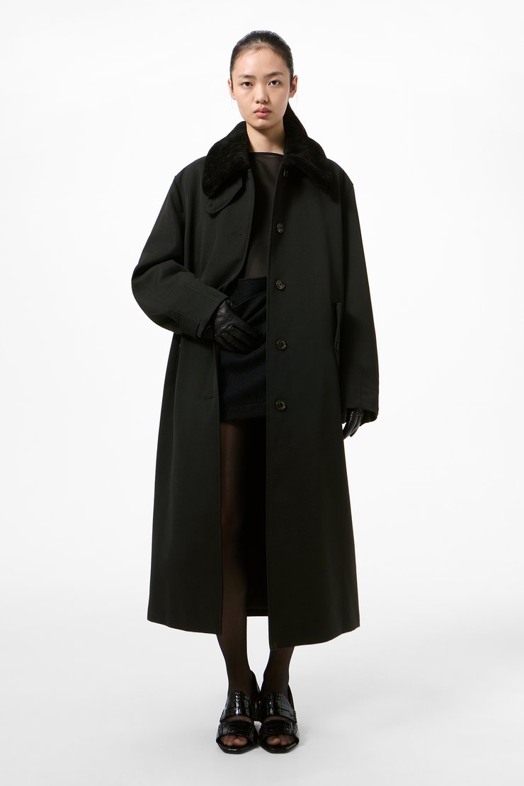 Tundra Coat Coarse Black Gabardine