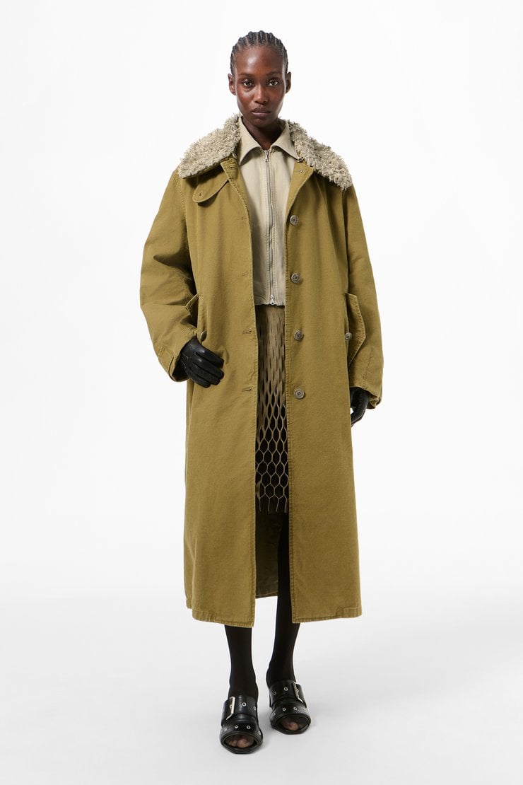 Tundra Coat Pigment Khaki Knife Edge Twill