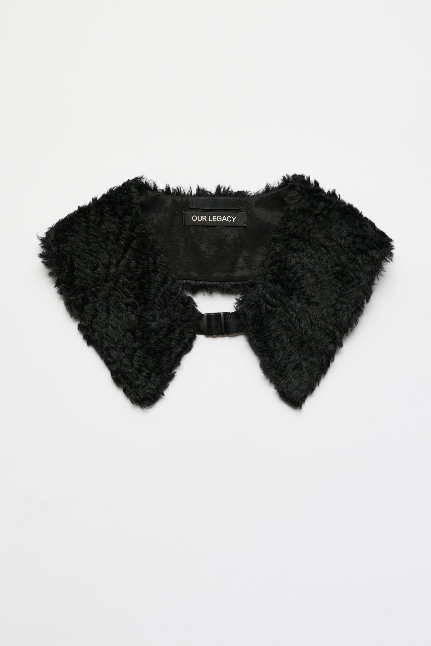 小物 OUR LEGACY / FLOSS BLACK FAKE FUR Our Legacy - Jagged Collar Fuzzy Fur Black