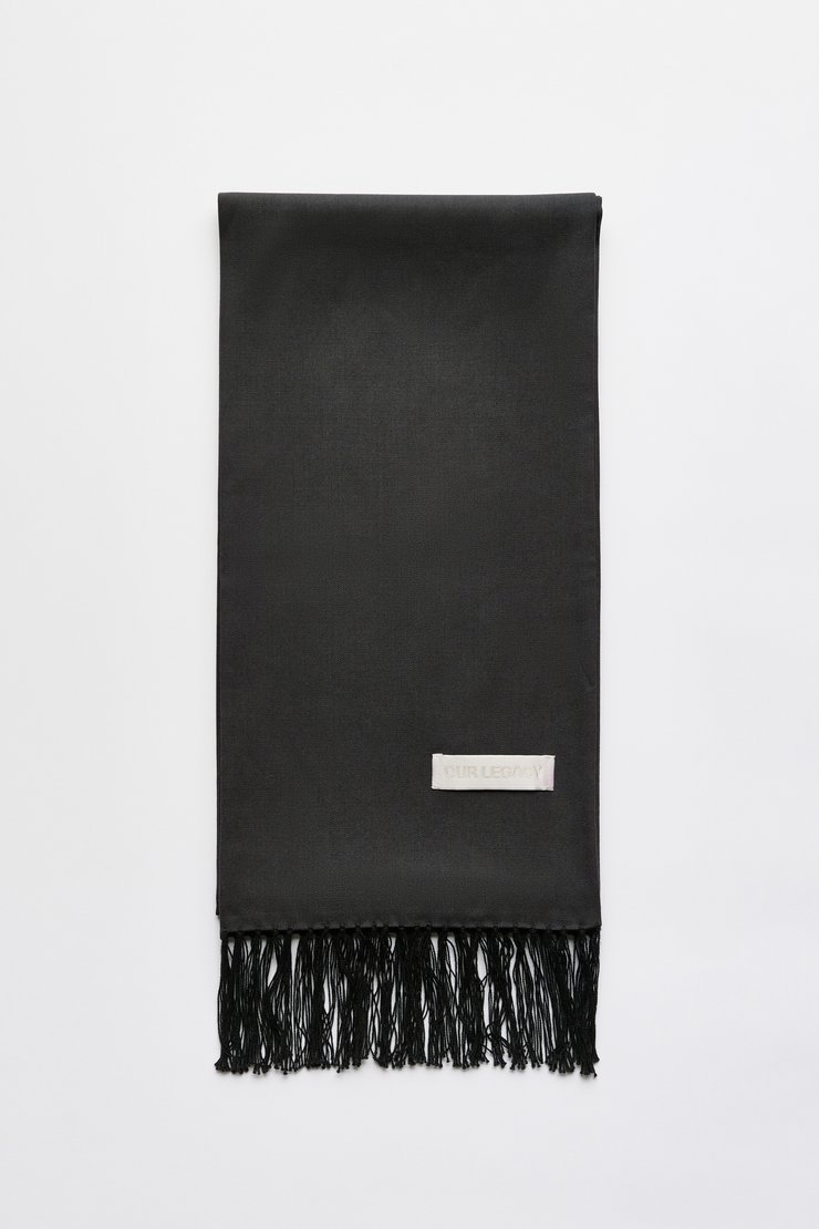 Suiting Scarf Char Kinetic Wool