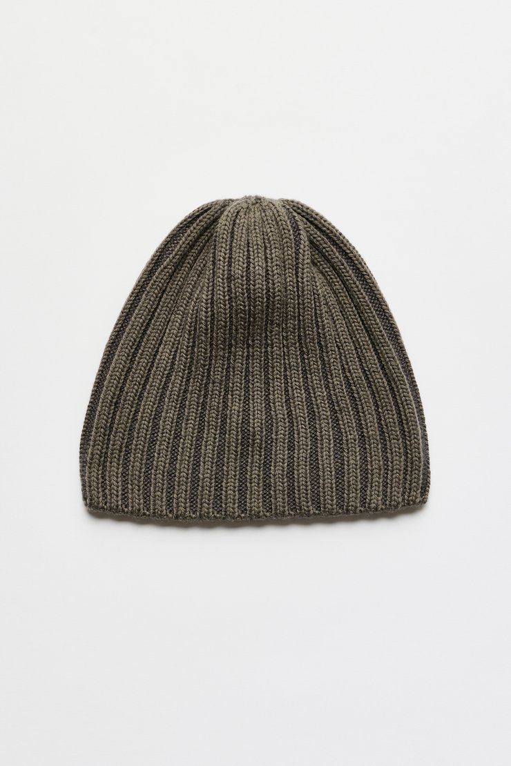 Boston Beanie Sage Stripe Dry Merino Wool