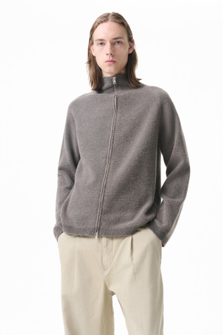 Our Legacy - Line Zip Cardigan Mud Spray Dye Cherub Wool