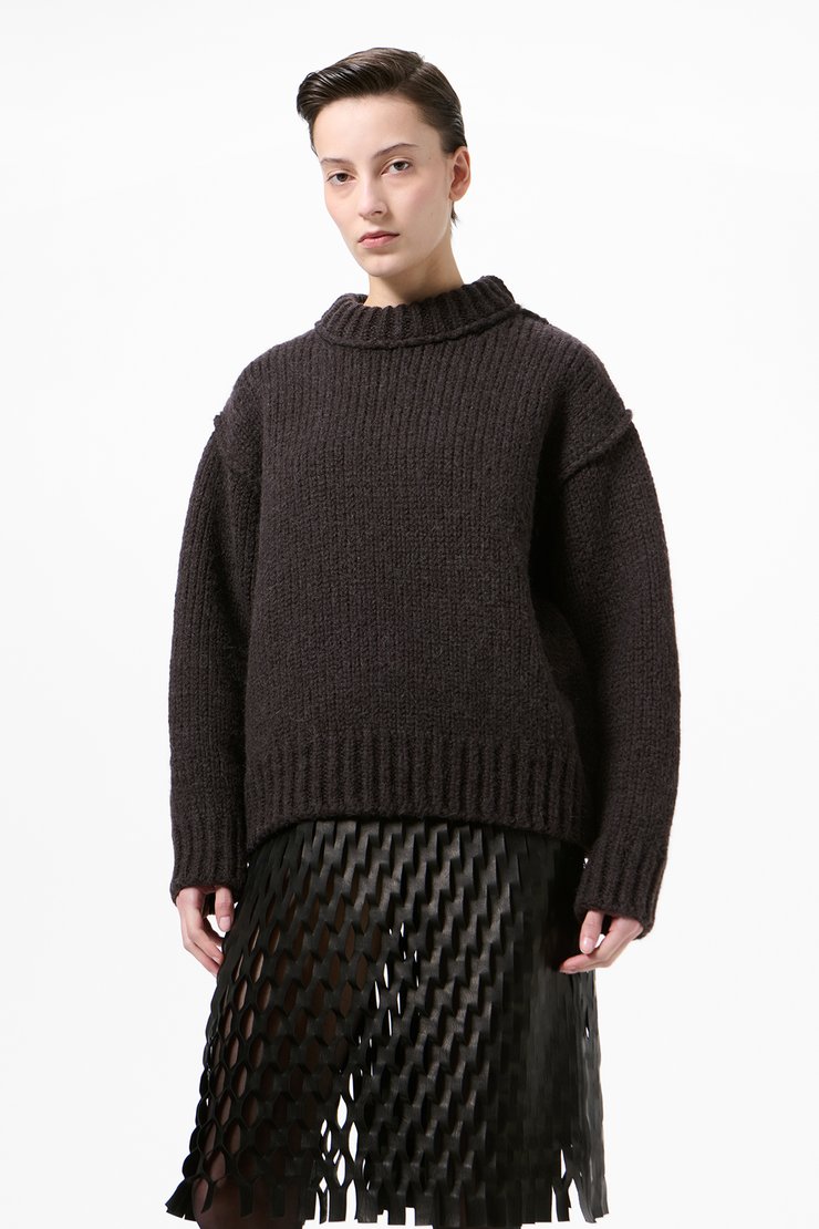 Our Legacy - Compact Hood - Black Fuzzy Alpaca
