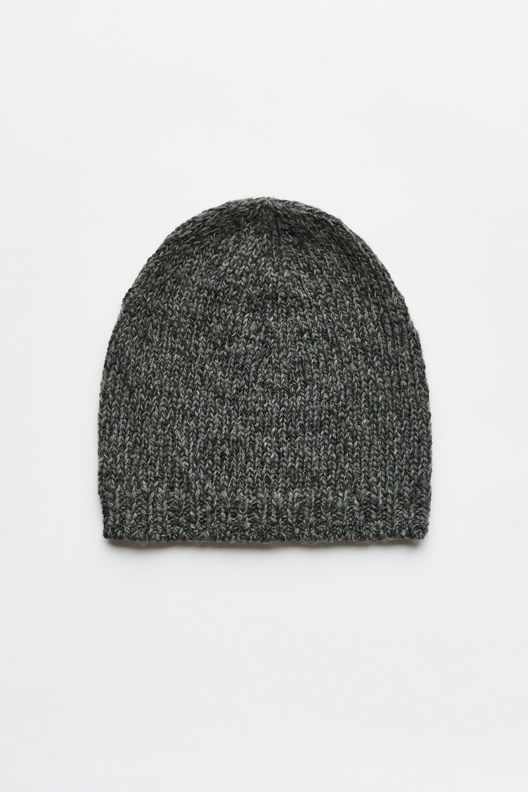 Classic Beanie Slub Twisted Ash Grey Wool