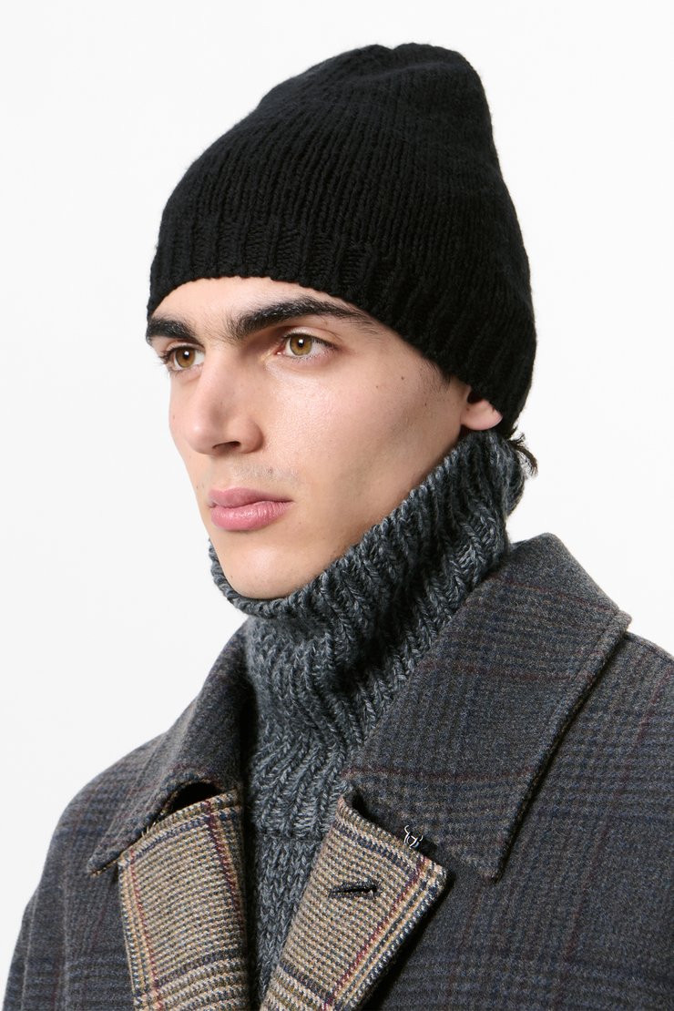Our Legacy - Beanie Grand Check Fuzzy Alpaca