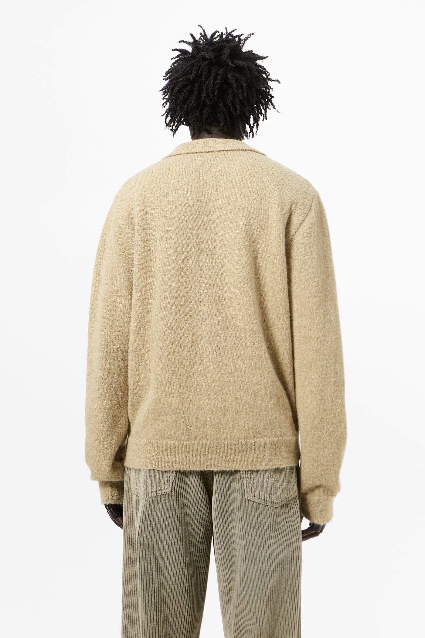 Our Legacy - Evening Polo Soft Sage Fuzzy Alpaca