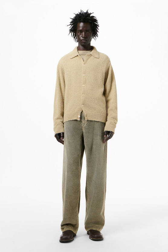 Our Legacy - Evening Polo Soft Sage Fuzzy Alpaca