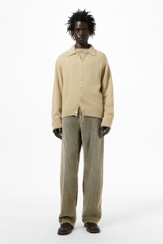 Evening Polo Soft Sage Fuzzy Alpaca