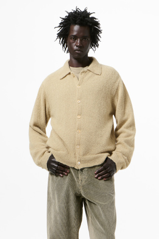 Our Legacy - Evening Polo Soft Sage Fuzzy Alpaca