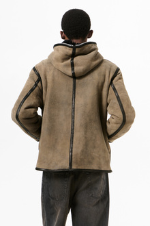 Our Legacy - Full Zip Jacket Smoky Black Dry Shearling