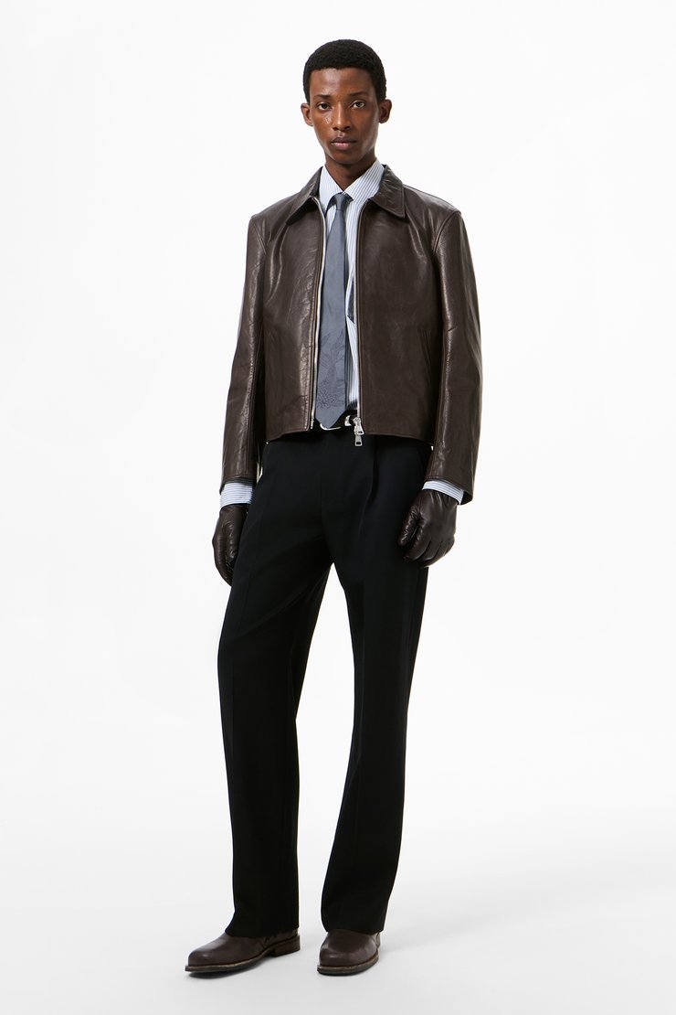 Mini Jacket Matted Brown Waxed Bovine