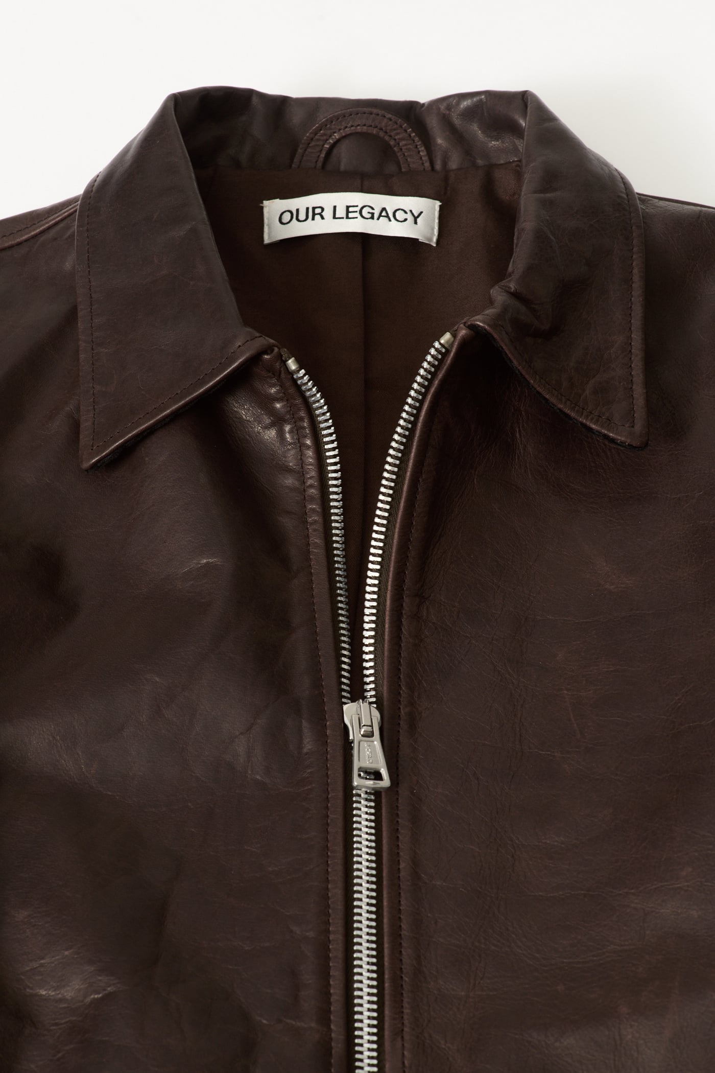 Our Legacy - Mini Jacket Matted Brown Waxed Bovine