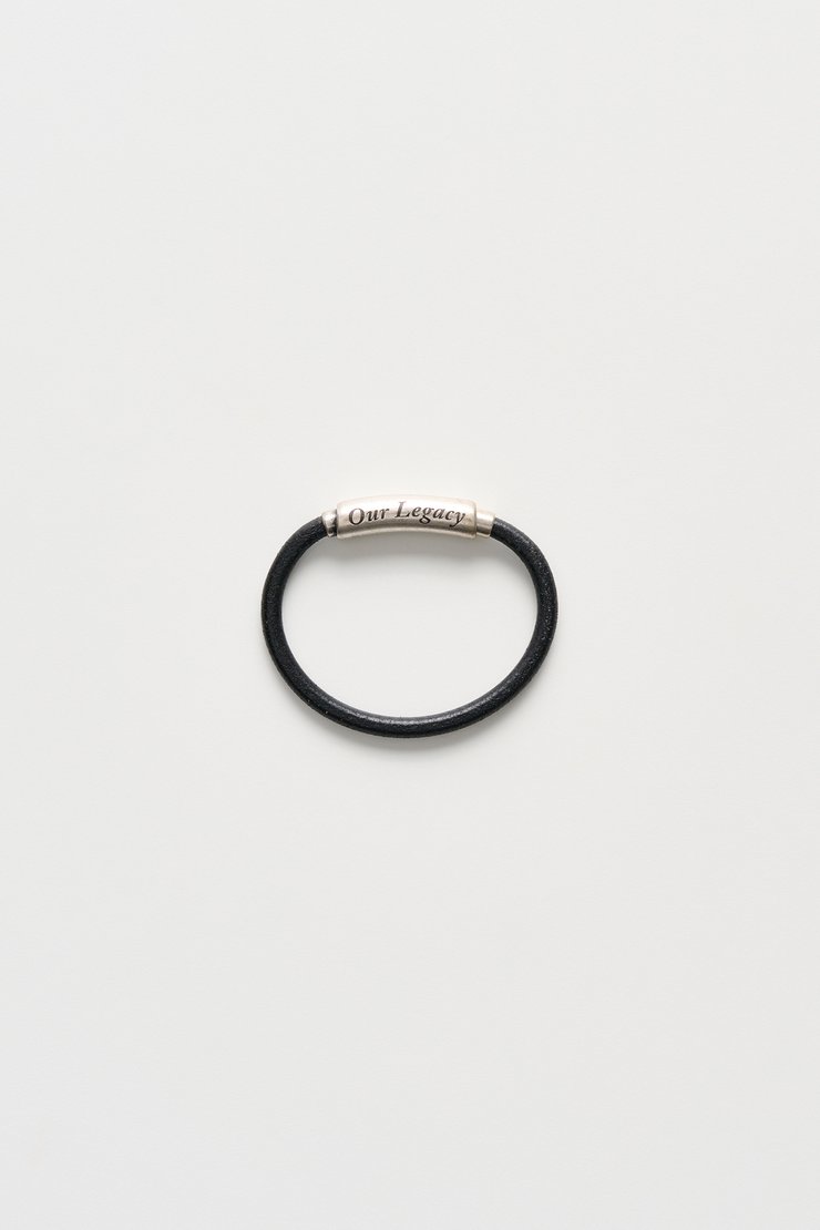 Udon Bracelet Black Leather