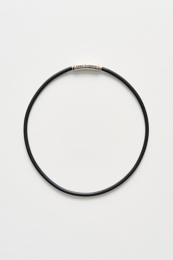 Our Legacy - Udon Necklace Black Leather