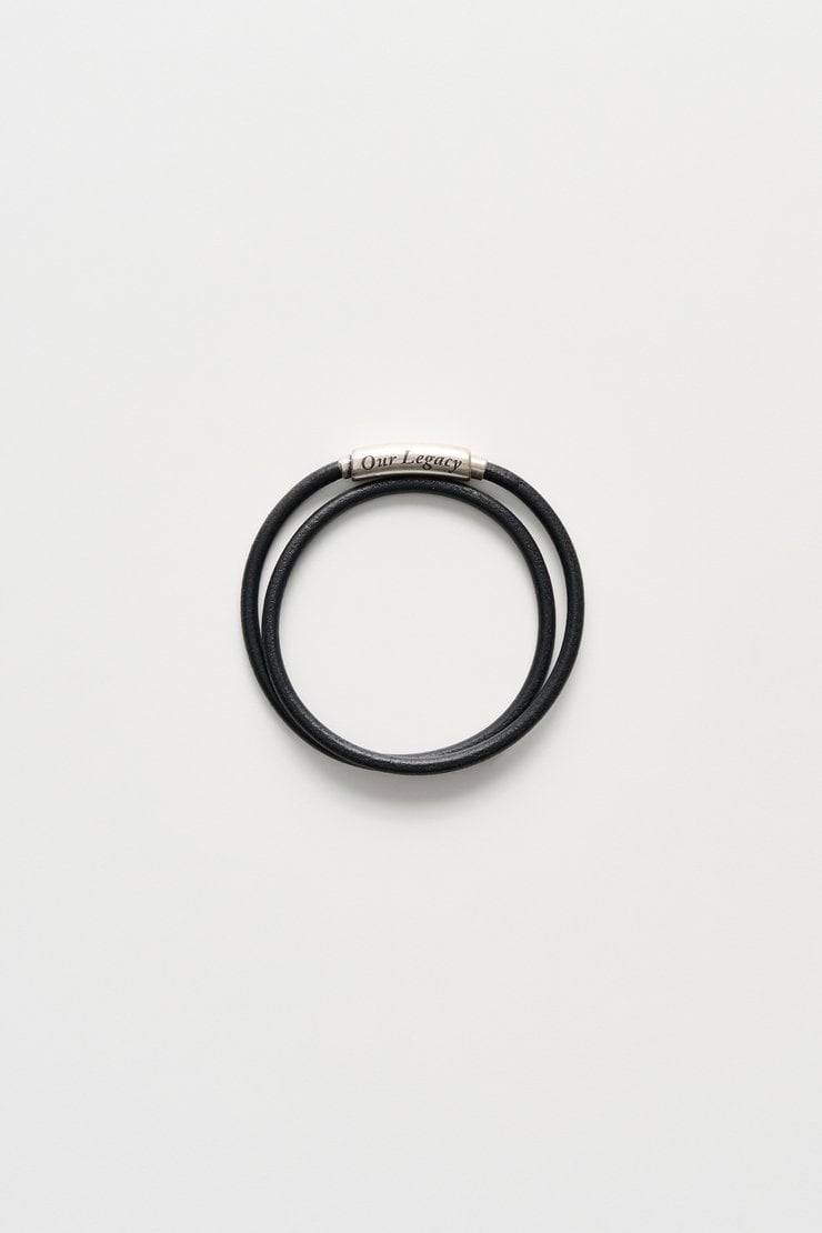 Our Legacy - Braided Ladon Black Leather