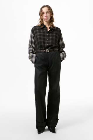 Hip Trouser Lacquer Black Mirror Tencel