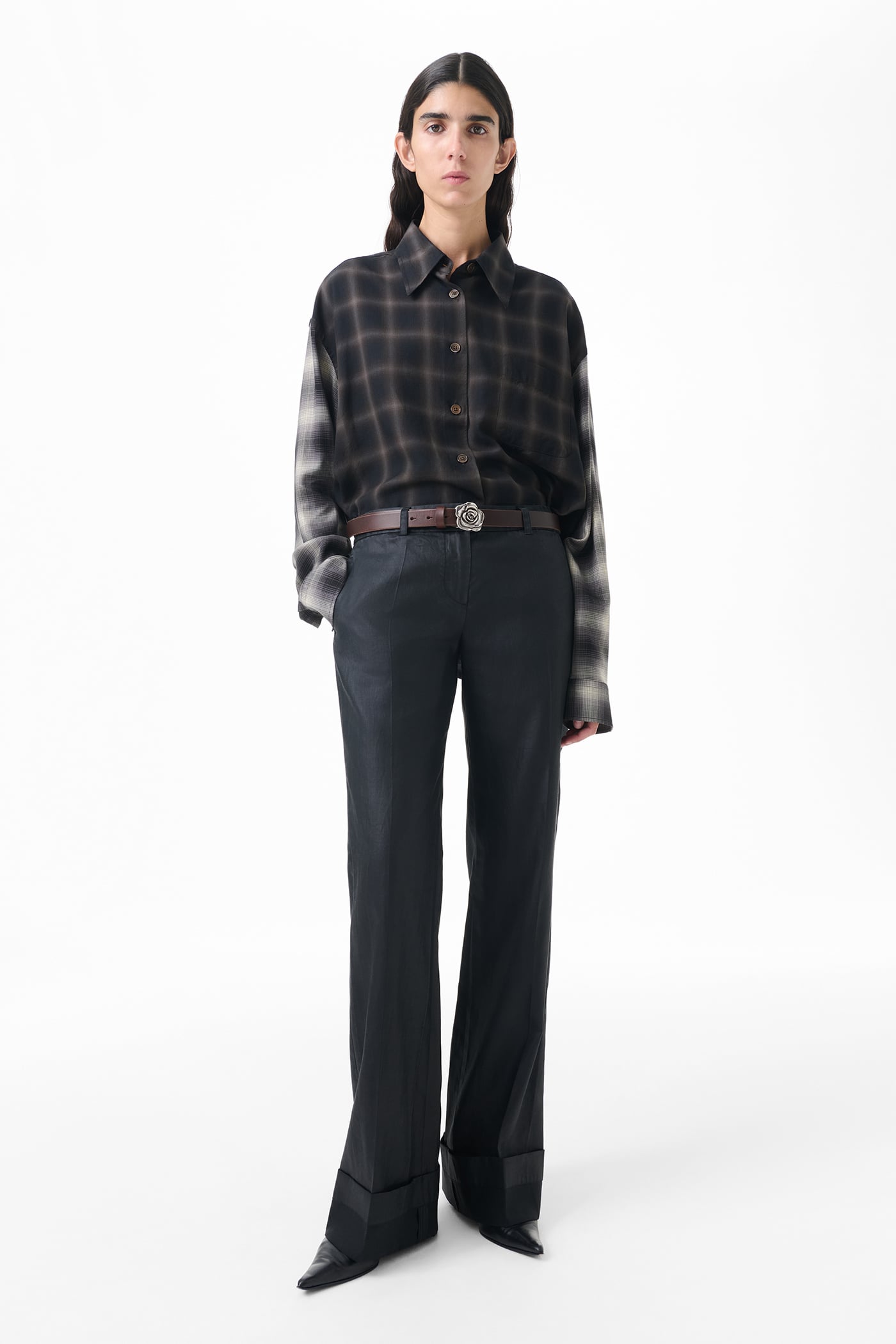 Our Legacy - Hip Trouser Lacquer Black Mirror Tencel