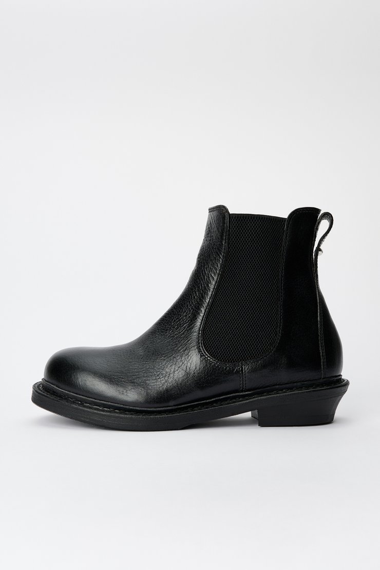 Posh Boot Deep Black Leather