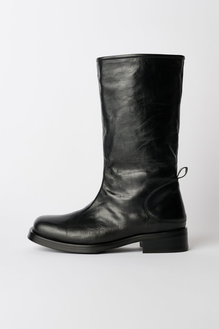 Haul Camion Boot Licence Black Glassy Bovine