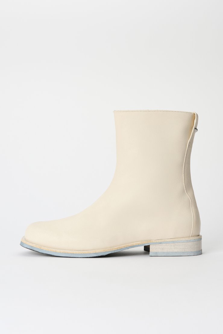 Slim Camion Boot Dirty White Waxed Suede
