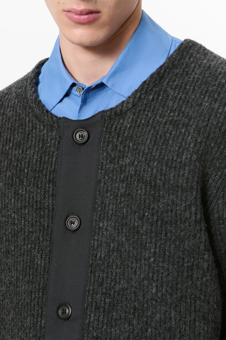 Our Legacy - Cardigan Mole Grey Hairy Wool