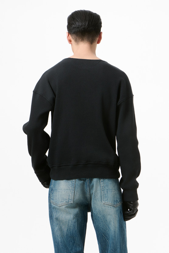 トップス OUR LEGACY BALLON SWEATSHIRT 48 Our Legacy - Ballon Sweatshirt Furnace Black Beefy Rib