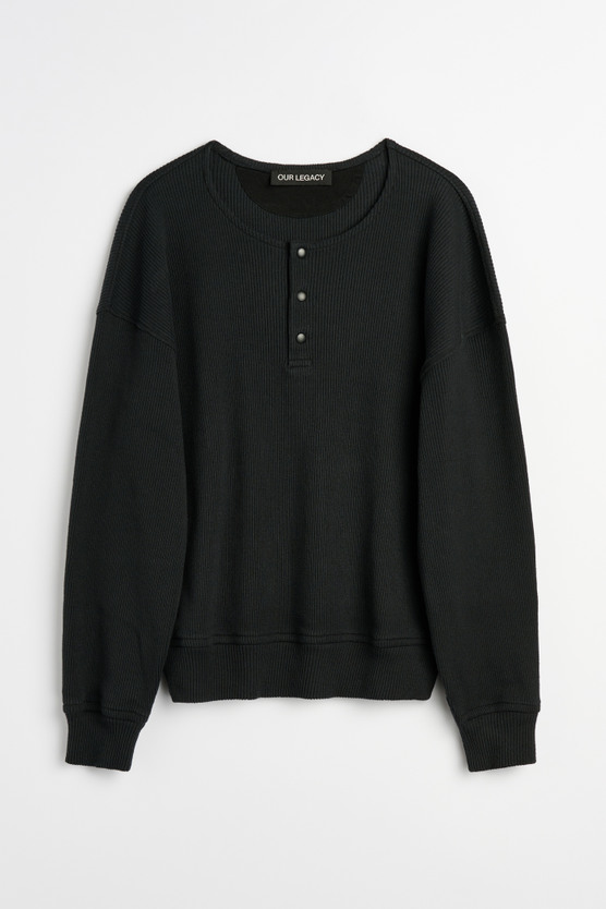 トップス OUR LEGACY BALLON SWEATSHIRT 48 Our Legacy - Ballon Sweatshirt Furnace Black Beefy Rib