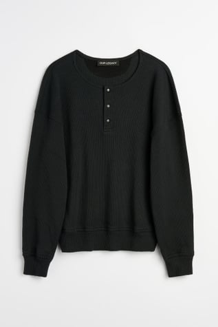 OUR LEGACY BALLON SWEATSHIRT サイズ50 Our Legacy - Ballon Sweatshirt Furnace Black Beefy Rib