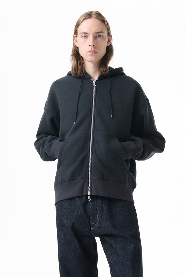 Our Legacy - Shrunken Fullzip Black Athletic Rib