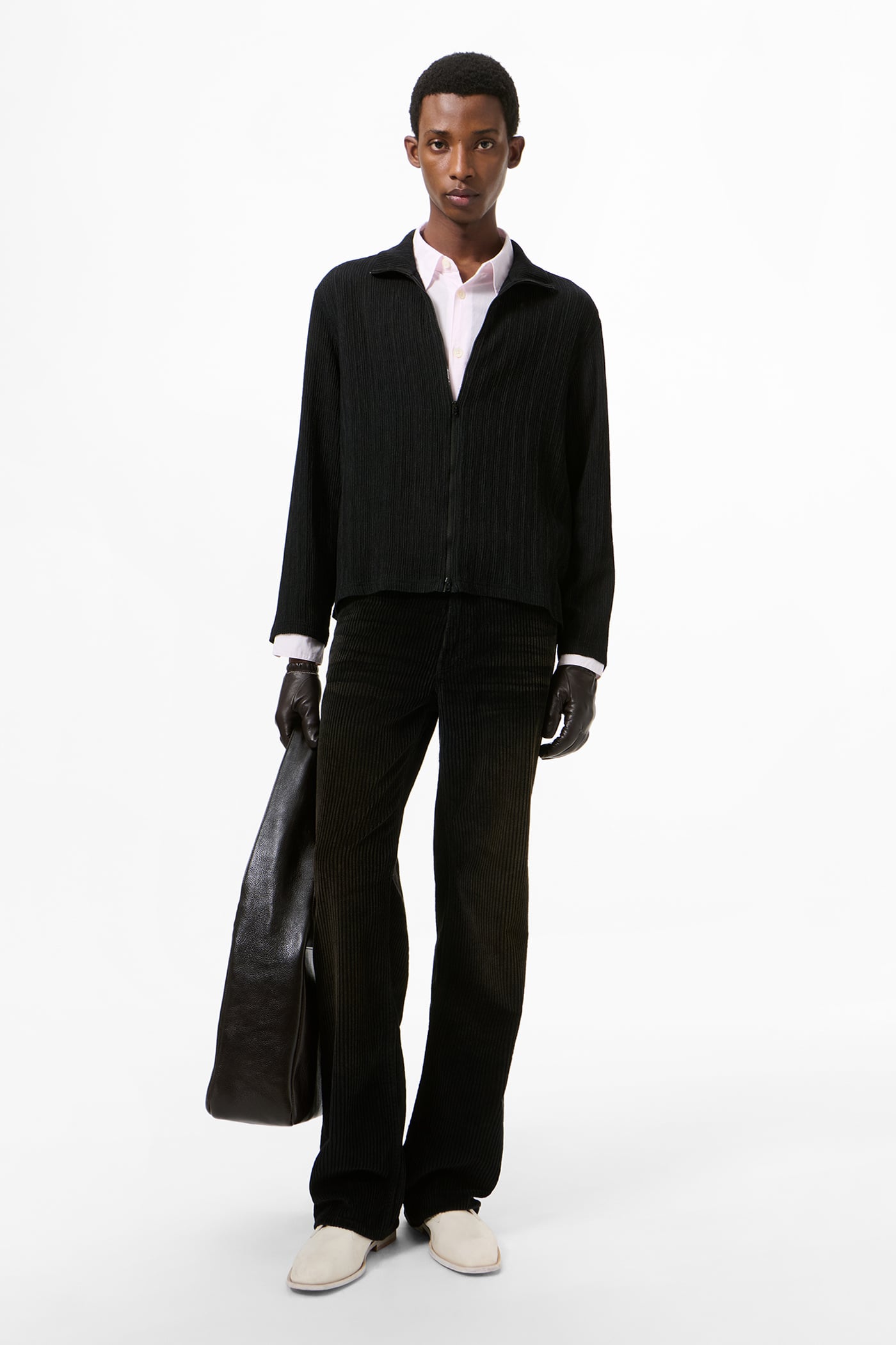トップス OUR LEGACY Shrunken Fullzip 46 Our Legacy - Shrunken Fullzip Obsidian Depth Woolcose Ridge