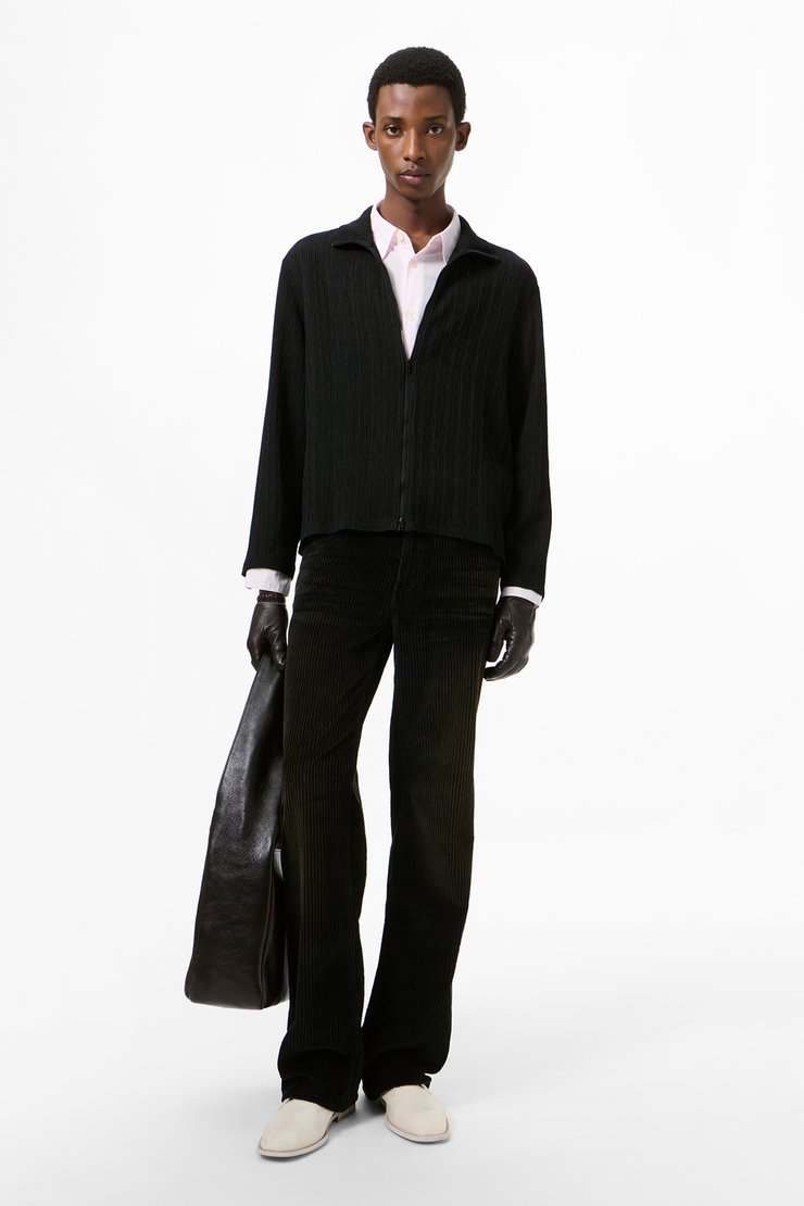 Our Legacy - Shrunken Fullzip Obsidian Depth Woolcose Ridge
