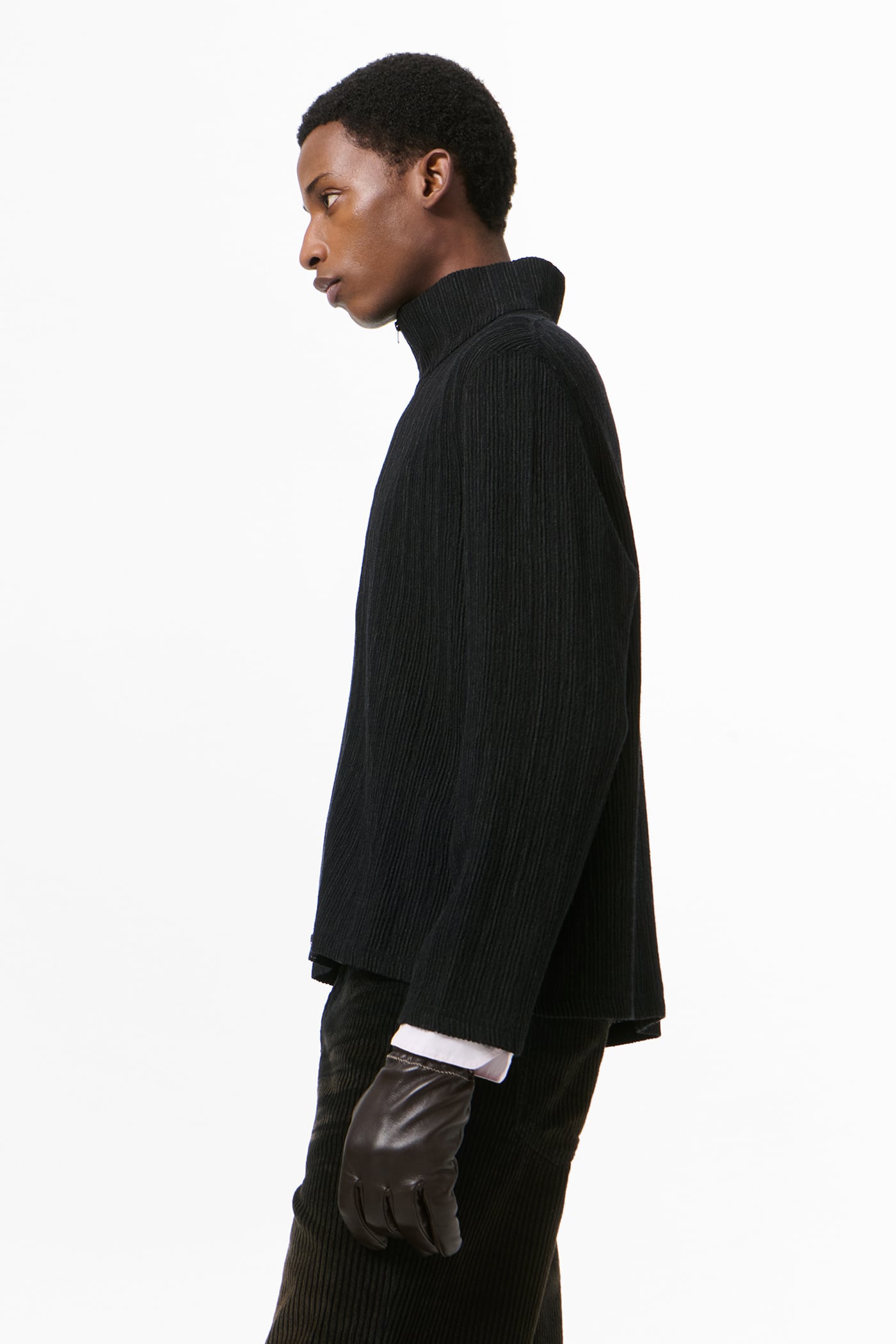 Our Legacy - Shrunken Fullzip Obsidian Depth Woolcose Ridge
