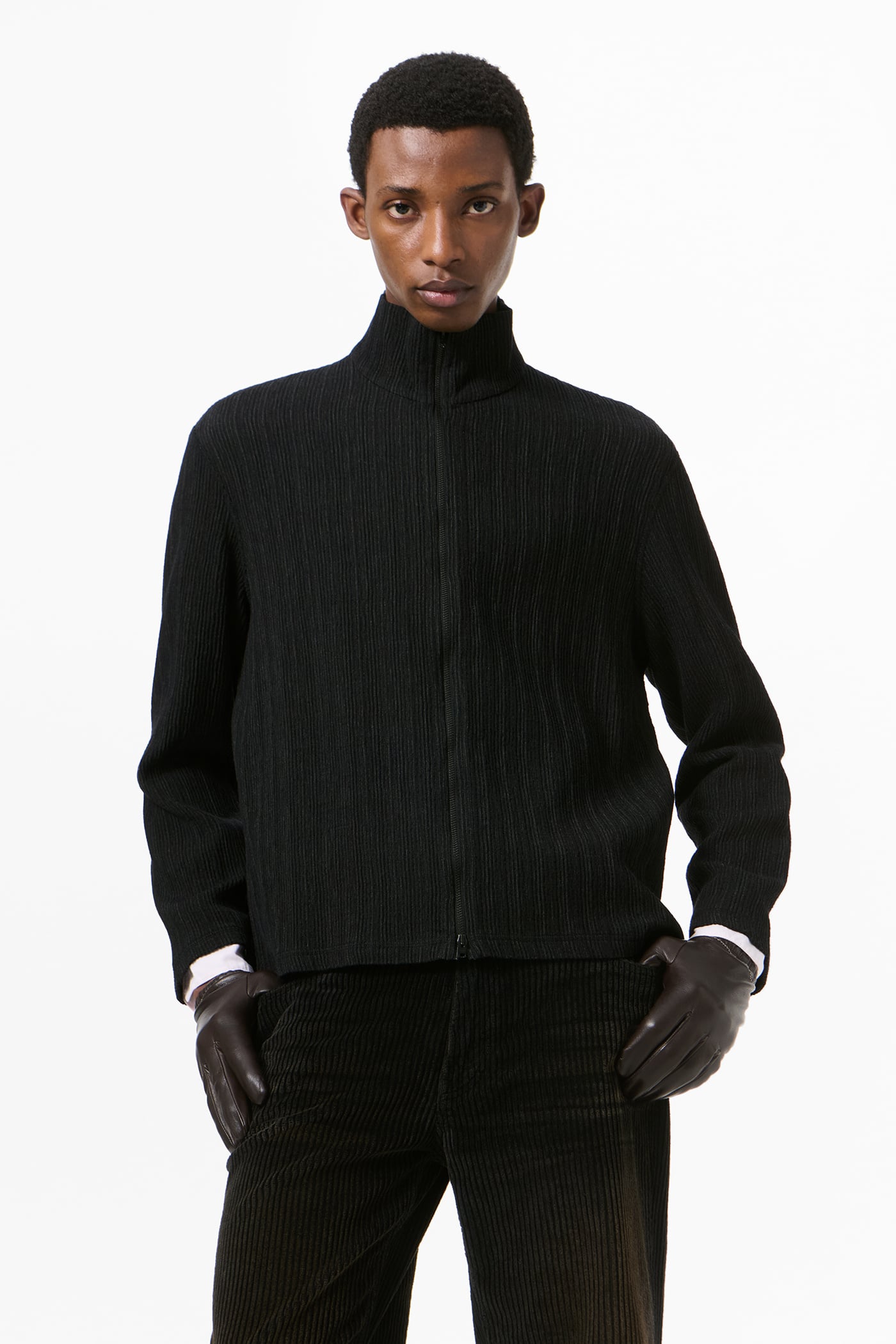 Our Legacy - Shrunken Fullzip Obsidian Depth Woolcose Ridge