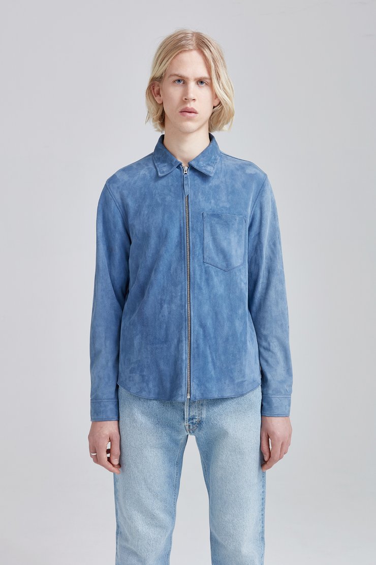 Suede Zip Shirt